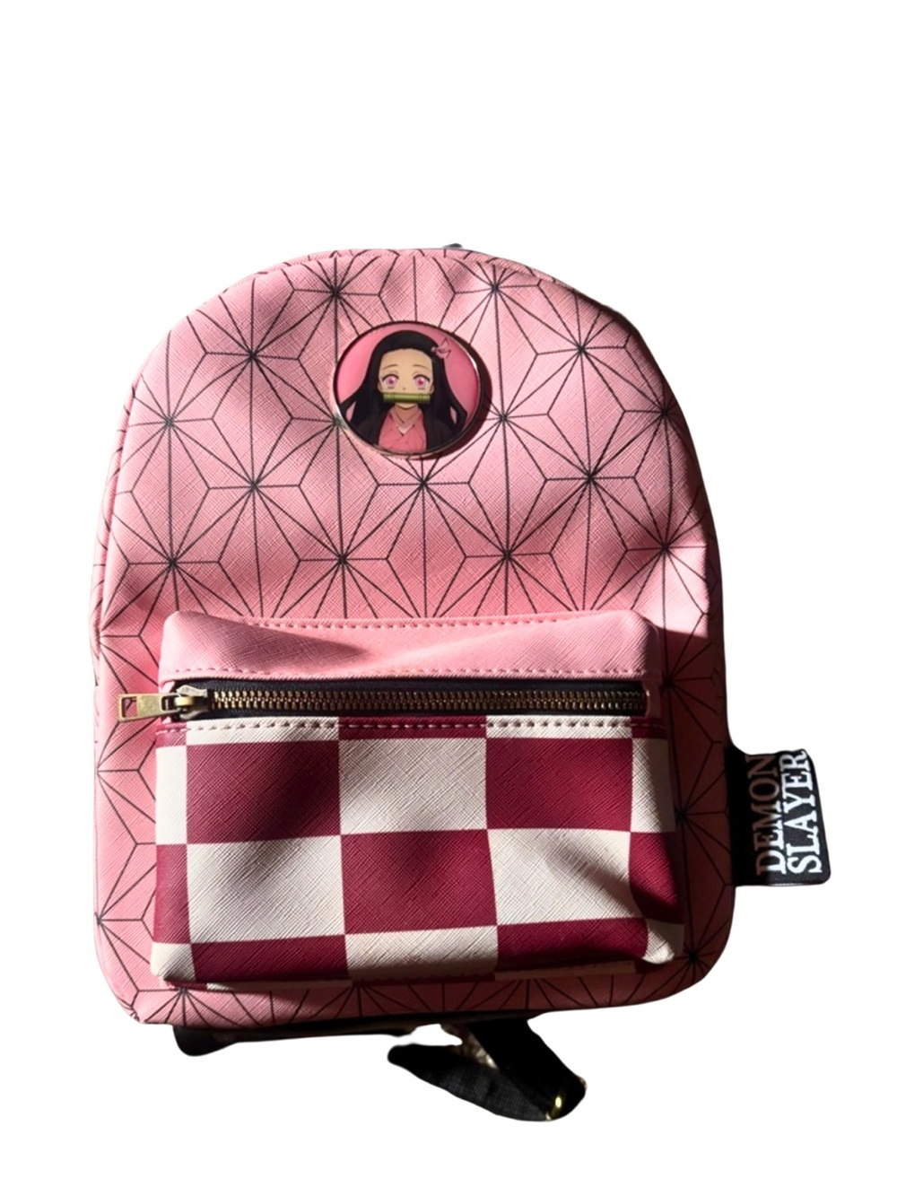 Demon Slayer Hot Topic Pink & Maroon Demon Slayer Mini Backpack